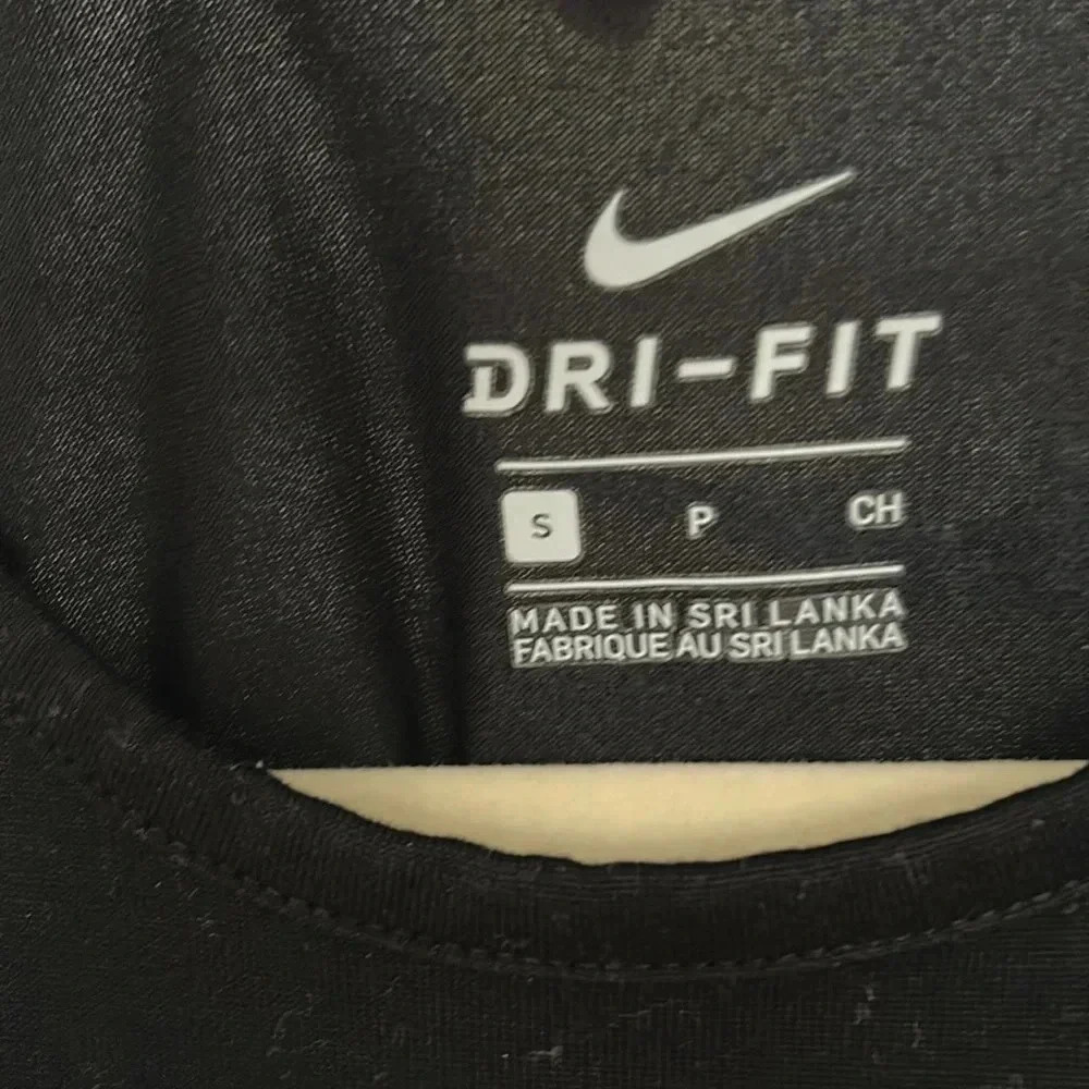 Nike lacrosse dri fit black tank top size small sleeveless - Picture 6 of 6